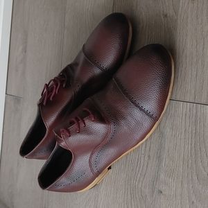 Burgundy shoes
